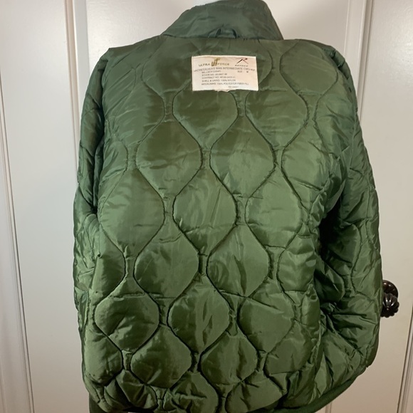 NWOT ultra force puffer bomber jacket military green - Picture 10 of 15